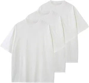 3 Pcs Essentials Men's T-Shirt Pack, Men's Short Sleeve Tees,Crewneck Cotton T-Shirts for Men Women