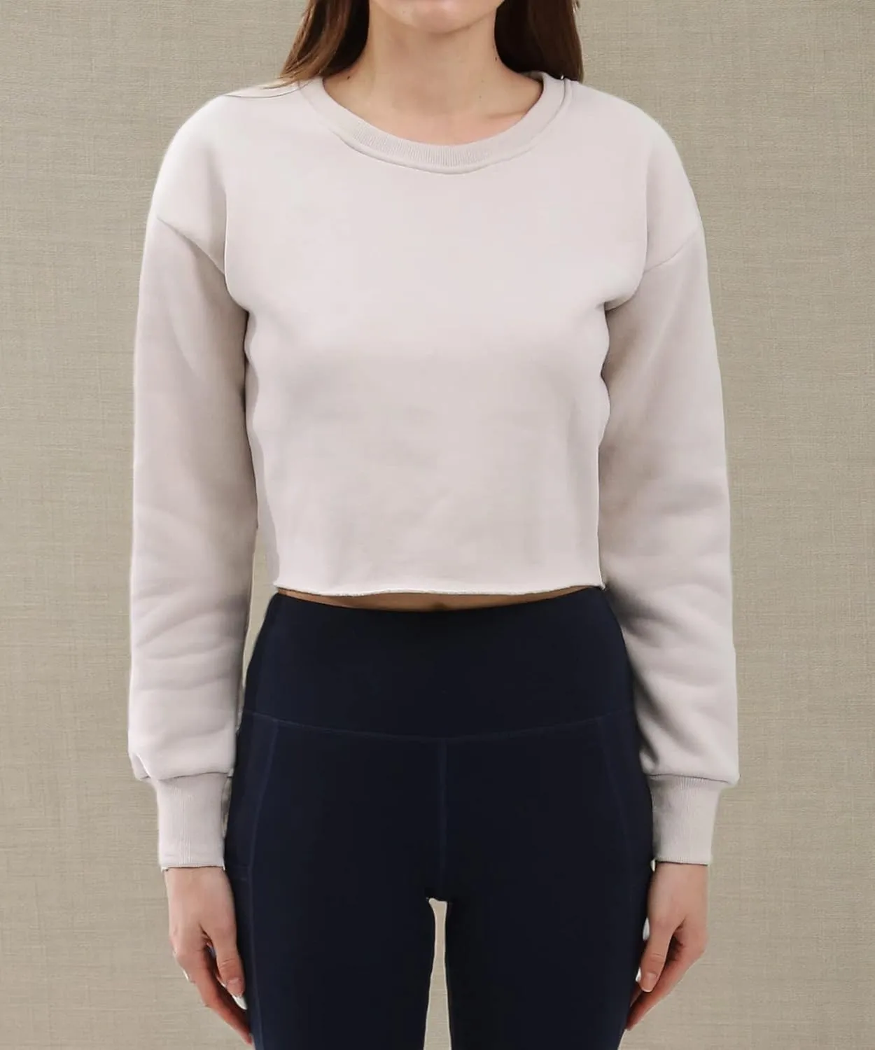 Amazhiyu Womens Pullover Cropped Hoodie Casual Fleece Crop Top for Fall Winter