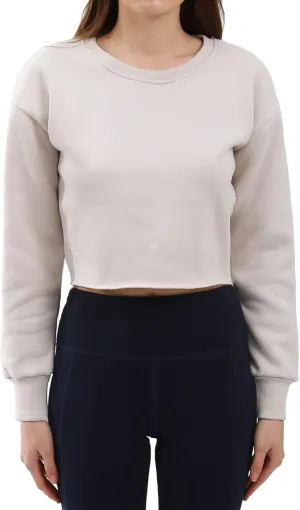 Amazhiyu Womens Pullover Cropped Hoodie Casual Fleece Crop Top for Fall Winter
