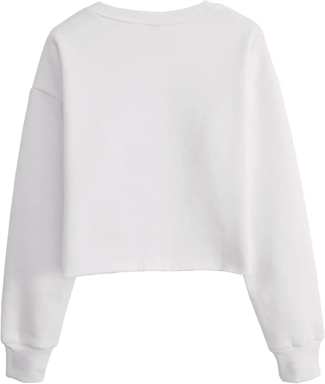 Amazhiyu Womens Pullover Cropped Hoodie Casual Fleece Crop Top for Fall Winter