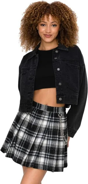 Cali1850 Womens Casual Mini Skirt  Stylish Versatile Flared Skater Bodycon Skirts