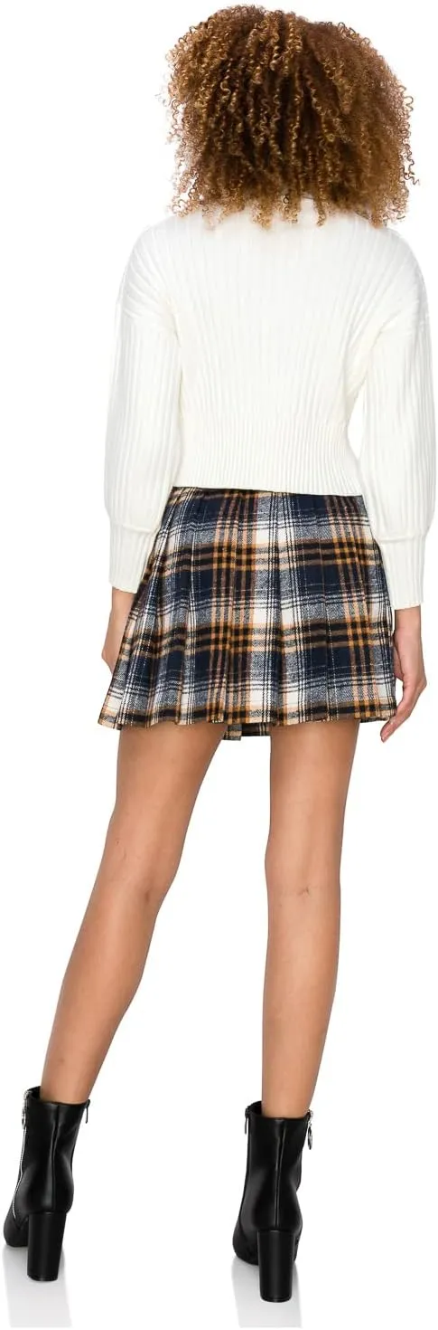 Cali1850 Womens Casual Mini Skirt  Stylish Versatile Flared Skater Bodycon Skirts
