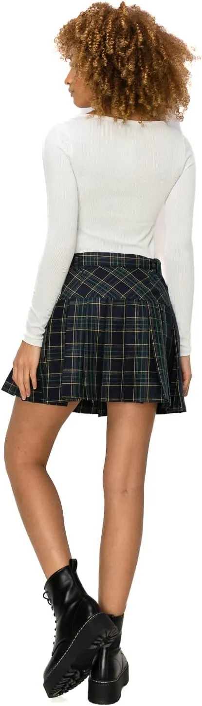 Cali1850 Womens Casual Mini Skirt  Stylish Versatile Flared Skater Bodycon Skirts