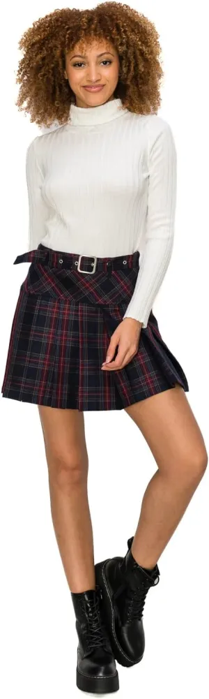 Cali1850 Womens Casual Mini Skirt  Stylish Versatile Flared Skater Bodycon Skirts