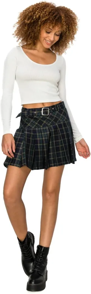 Cali1850 Womens Casual Mini Skirt  Stylish Versatile Flared Skater Bodycon Skirts