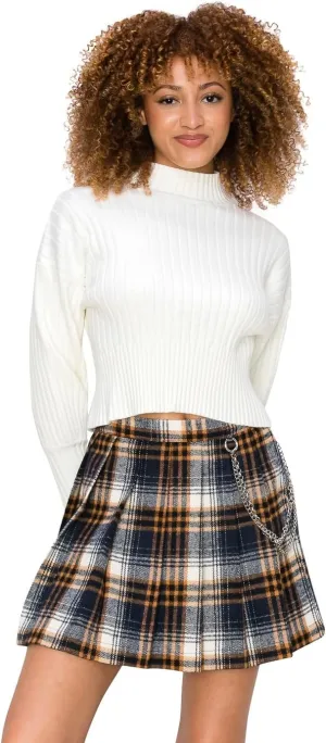 Cali1850 Womens Casual Mini Skirt  Stylish Versatile Flared Skater Bodycon Skirts