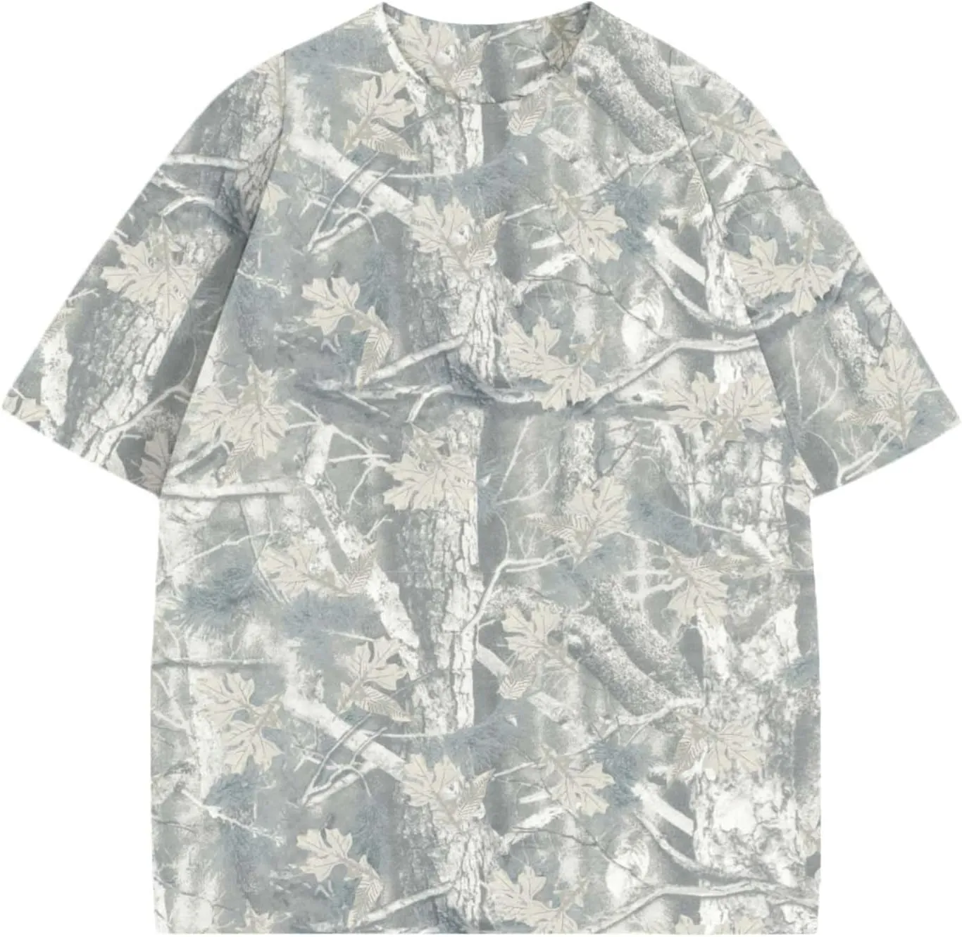 Camo Oversized Shirt Y2k Crewneck Maple Leaf Printed Short Sleeve Unisex Summer Graphic Tees
