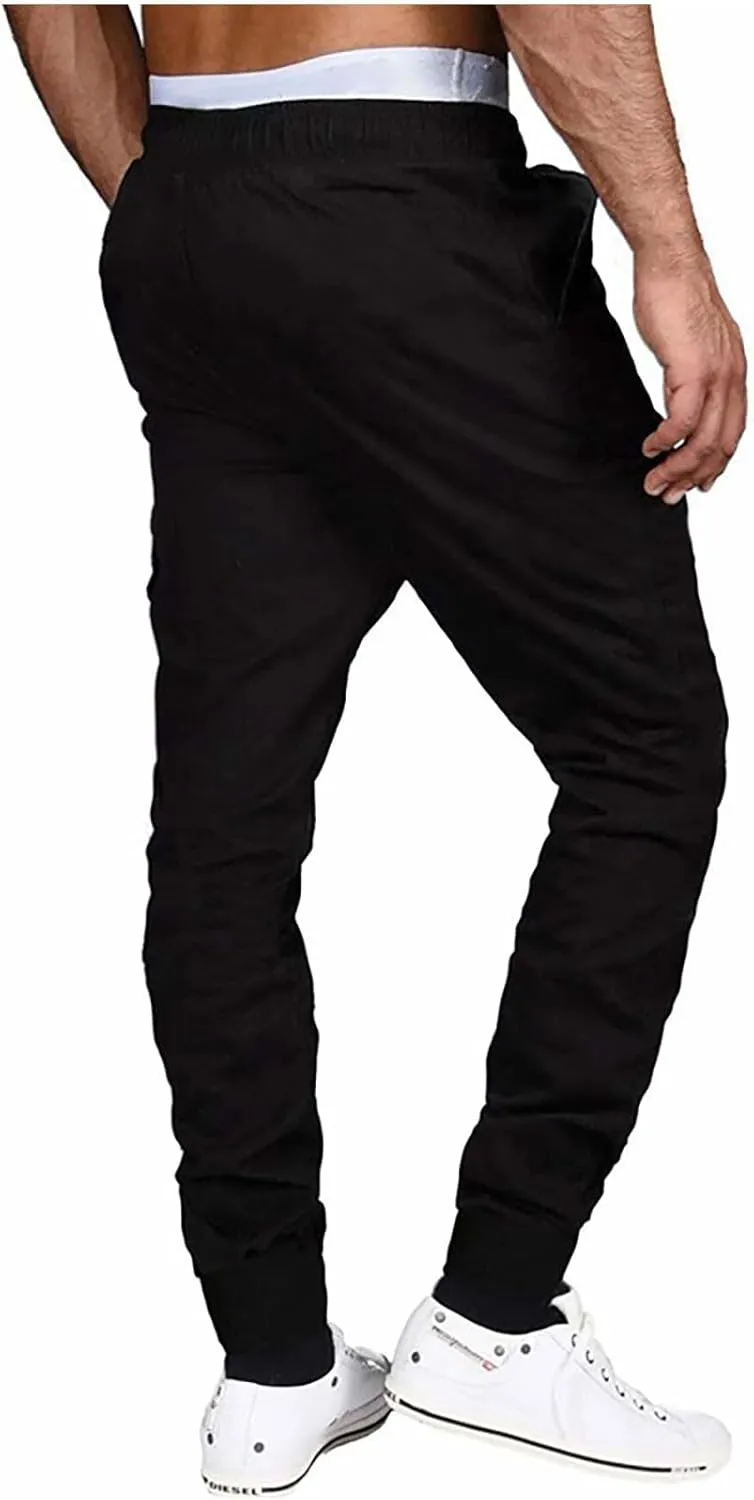 Cargo Pants Athletic Loose Work Drawstring Outdoor Jogger Casual Hiking Pant with Multi Pockets