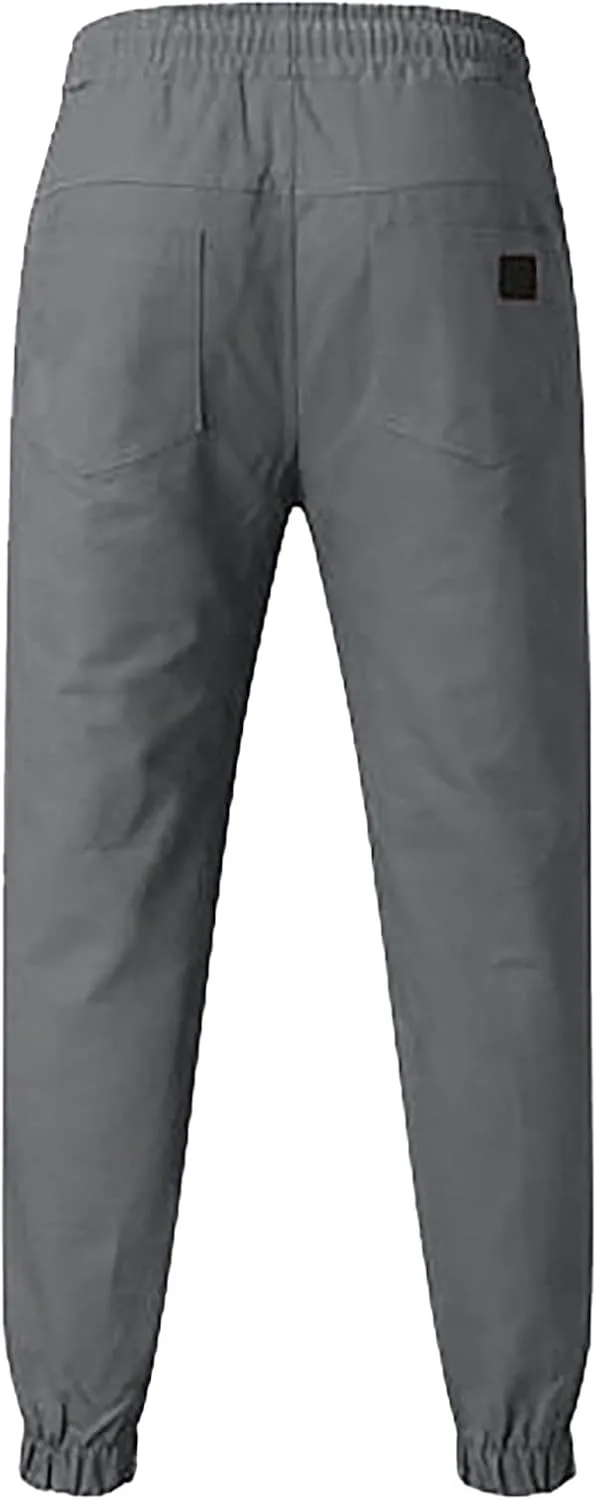 Cargo Pants for Men Relaxed Fit Mens Cargo Pants Men's Drawstring Colorblock Patchwork Cargo Pants Loose Fit Trousers