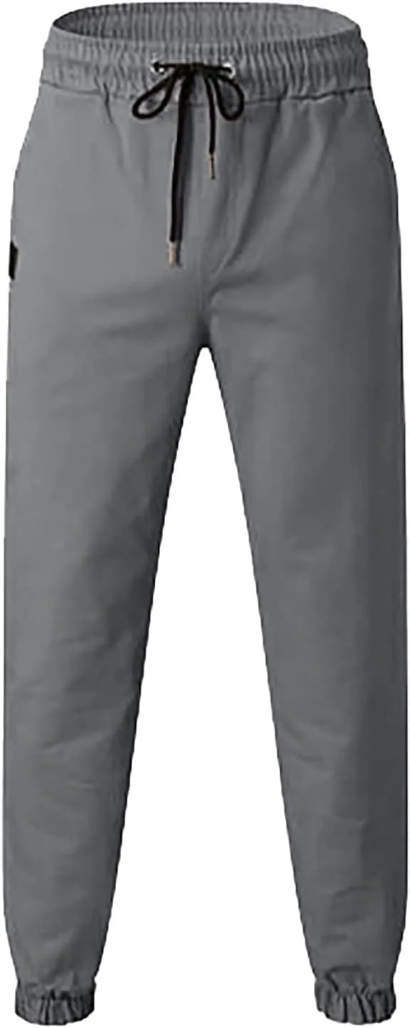 Cargo Pants for Men Relaxed Fit Mens Cargo Pants Men's Drawstring Colorblock Patchwork Cargo Pants Loose Fit Trousers