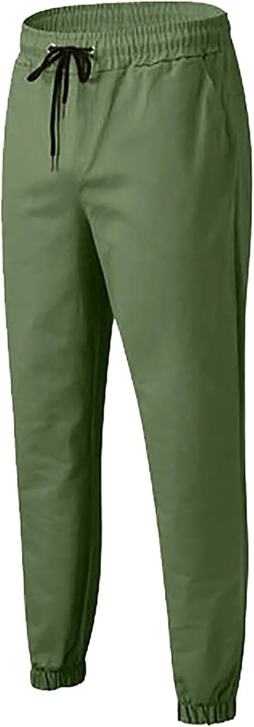 Cargo Pants for Men Relaxed Fit Mens Cargo Pants Men's Drawstring Colorblock Patchwork Cargo Pants Loose Fit Trousers