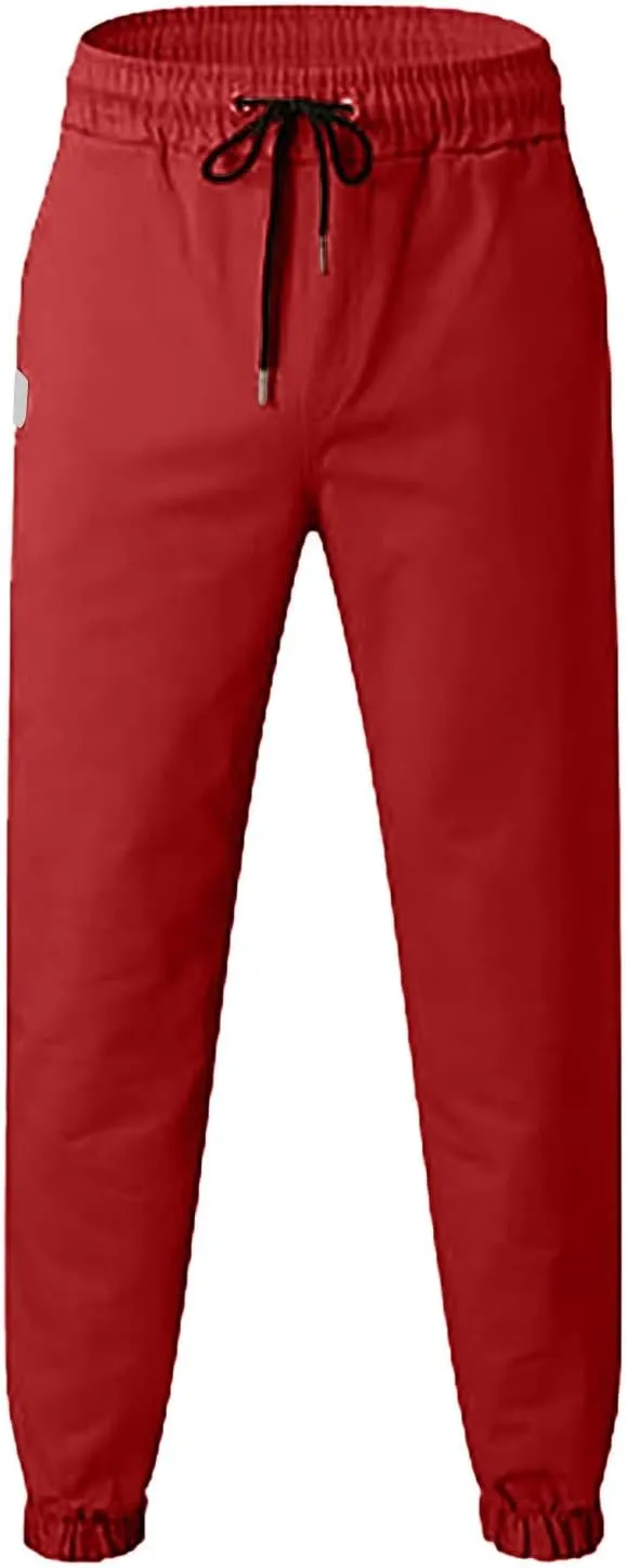 Cargo Pants for Men Relaxed Fit Mens Cargo Pants Men's Drawstring Colorblock Patchwork Cargo Pants Loose Fit Trousers
