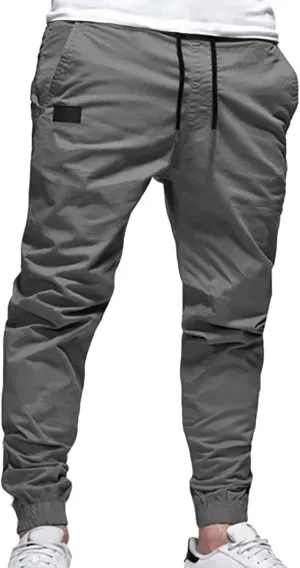 Cargo Pants for Men Relaxed Fit Mens Cargo Pants Men's Drawstring Colorblock Patchwork Cargo Pants Loose Fit Trousers