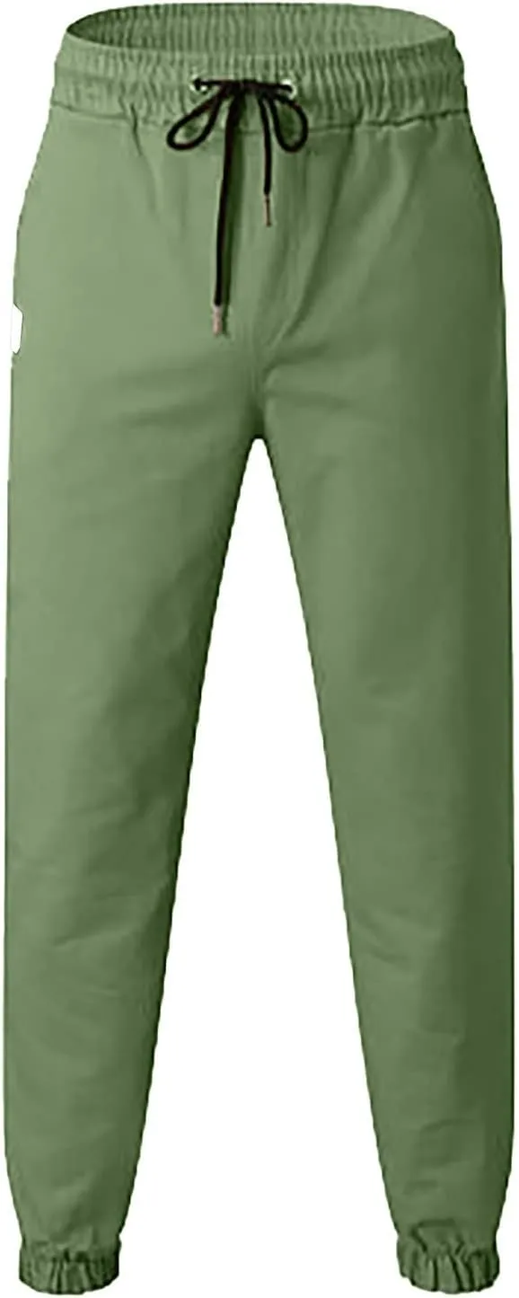 Cargo Pants for Men Relaxed Fit Mens Cargo Pants Men's Drawstring Colorblock Patchwork Cargo Pants Loose Fit Trousers