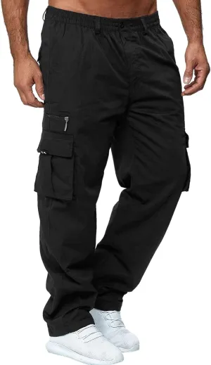 Cargo Pants for Men,Men Outdoor Cargo Pant Lightweight Tactical Pant Hiking Jogger Classic Fit Multi Pockets