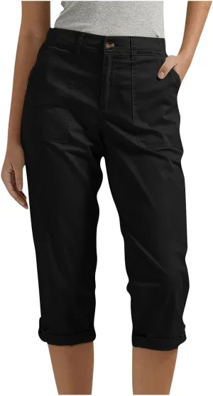 Cargo Pants Women Cargo Capris Capri Pants Dressy Joggers Casual Pull On Cropped Pants with Pockets Work Pants
