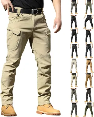 Cargo Work Pants for Men Relaxed Fit Ripstop Tactical Pants with Multi Pockets Comfy Lightweight Outdoor Hiking Pants