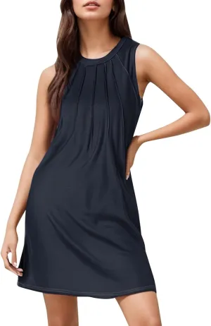 Casual Dresses for Women Fitted Travel V Neck Tank Short Sundresses Petite Church Travel Outfits for Women