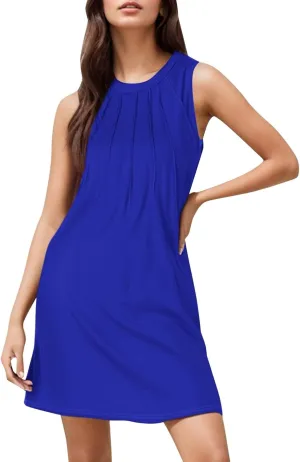 Casual Dresses for Women Fitted Travel V Neck Tank Short Sundresses Petite Church Travel Outfits for Women
