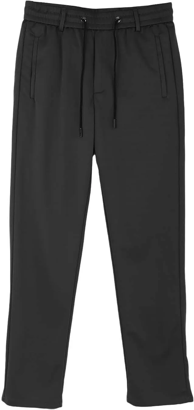 Casual Suit Pants for Men Business Office Work Straight Leg Trousers Fashion Drawstring Stretch Loose Pants Plus Size