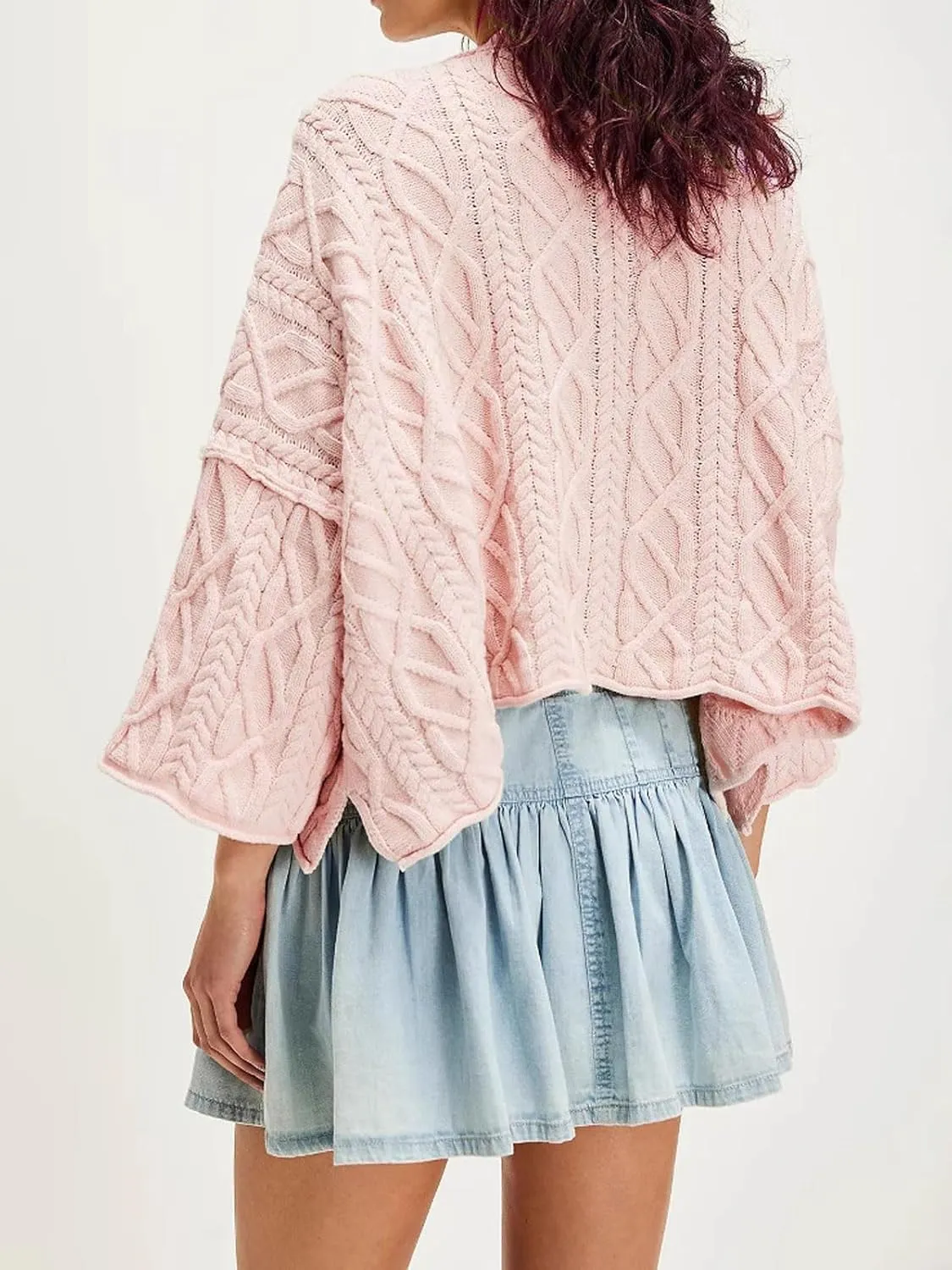 CHARTOU Women's Cute Y2k Pleated Mini Jean Skirt Ruffle Drawstring Short A Line Denim Skirts