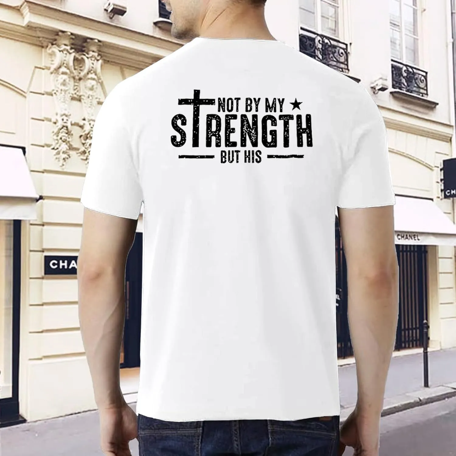 Christian Oversized Shirt for Men Faith Cross T Shirt Inspirational God Shirt Religious Sayings Tee Tops