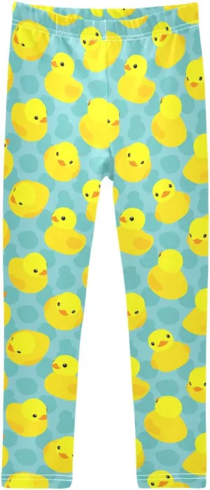 Emelivor Leggings for Girls Stretch Pants Soft Girls Leggings Ankle Length Leggings for Kids Toddler 4-10 Years