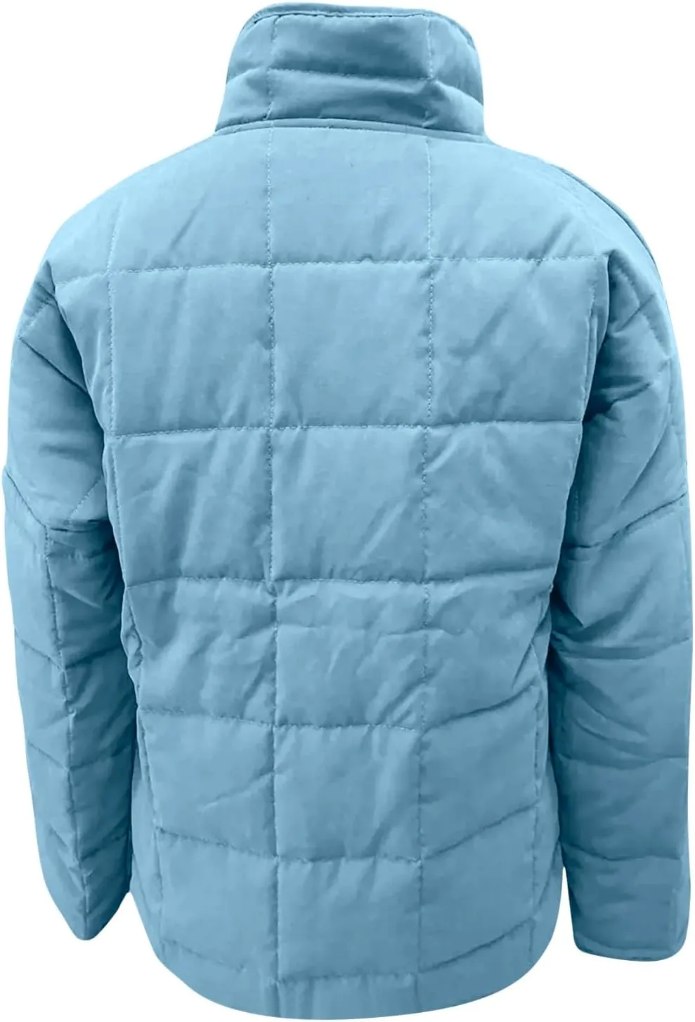 Fall Jackets for Women 2024 Quilted Down Jacket Lightweight Puffer Coats Ultralight Zipper Outerwear with Pockets