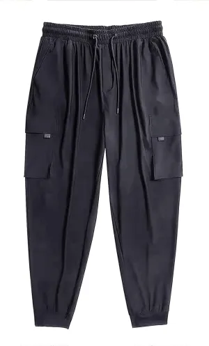 GIERIDUC Men's Wide Leg Flare Sweatpants Blue Camo Cargo Pants for Men Corduroy Wide Leg Pants Mens Heavy Weight Sweatpants