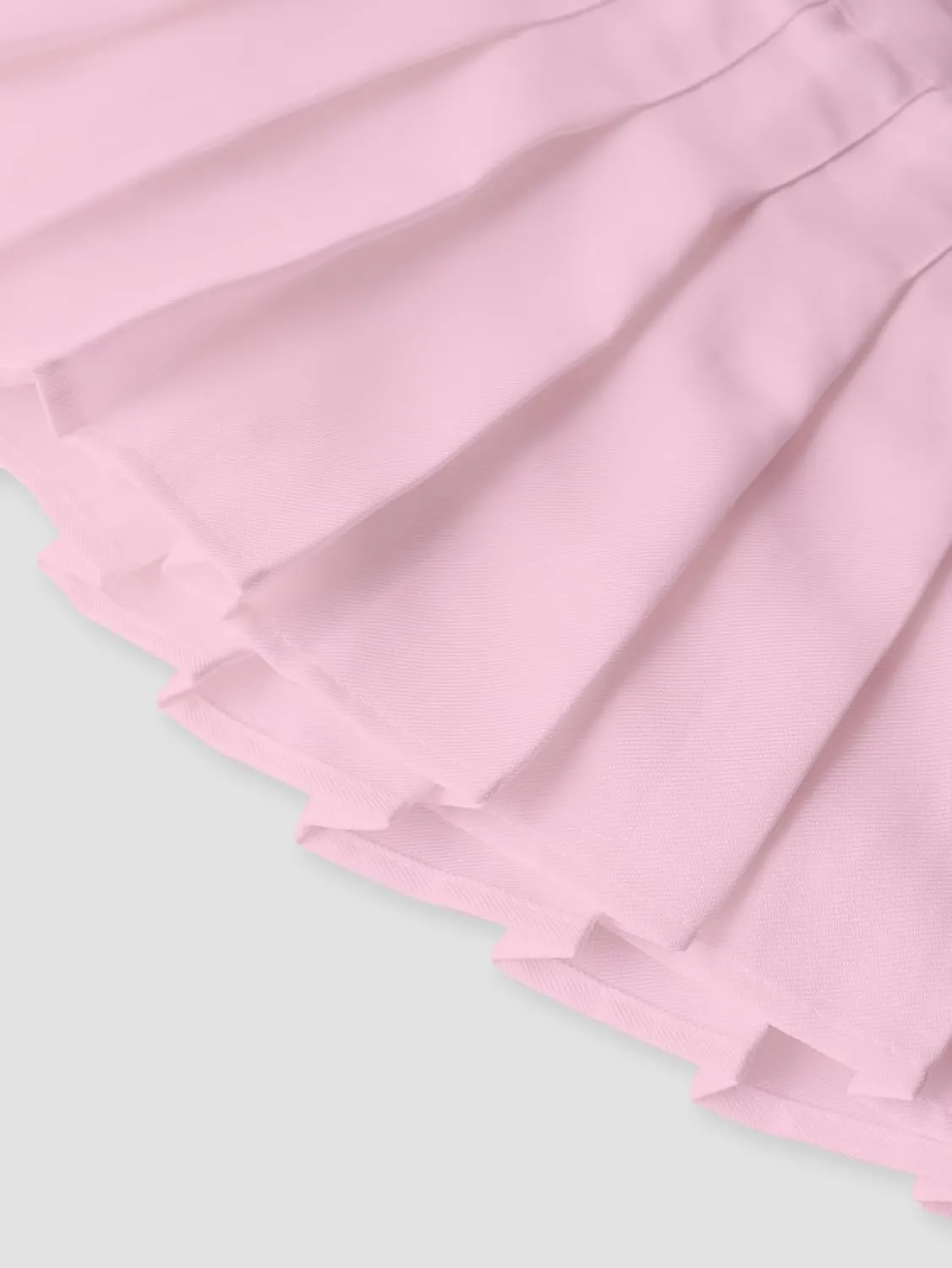 Girls 2-Piece Mini Flare Skirt, Teens High Waist Pleated Stretch Skirt