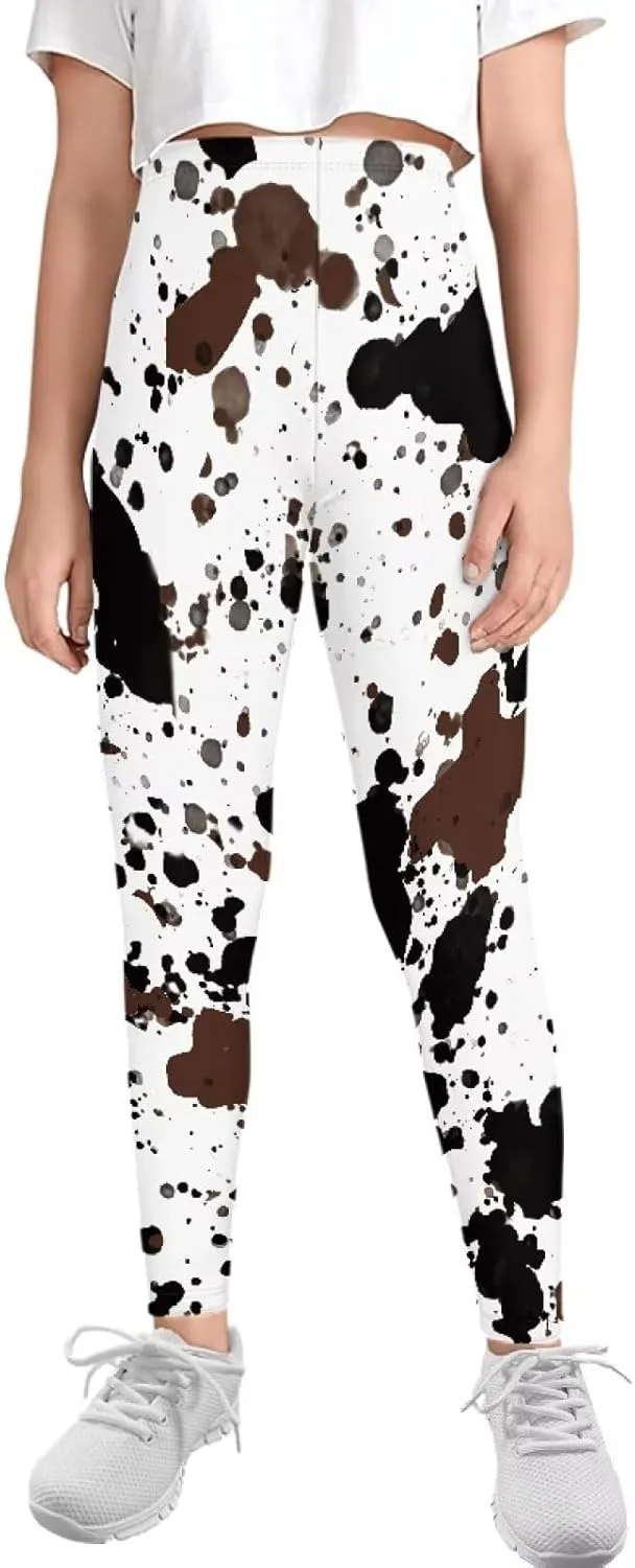 Girls Leggings Full Length Activewear Leggings Stretch Tummy Control Yoga Pants Girls and Toddlers' Leggings