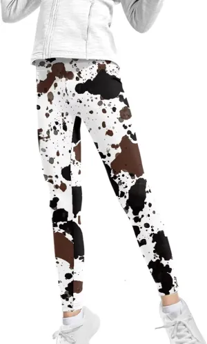 Girls Leggings Full Length Activewear Leggings Stretch Tummy Control Yoga Pants Girls and Toddlers' Leggings