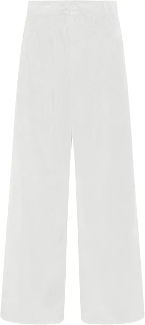 GRAPENT Corduroy Wide Leg Pants Woman High Waisted Fall Business Casual Elastic Waist Loose Trendy Trousers with Pockets