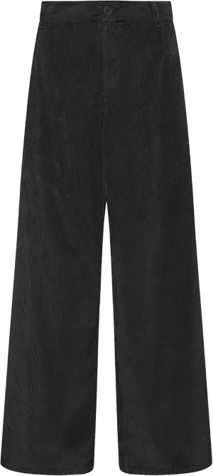 GRAPENT Corduroy Wide Leg Pants Woman High Waisted Fall Business Casual Elastic Waist Loose Trendy Trousers with Pockets