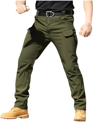 Hiking Pants Men Outdoor Travel Camping Cargo Work Pants Ripstop Resistant Waterproof Pockets Flexcamo Tactical Pant