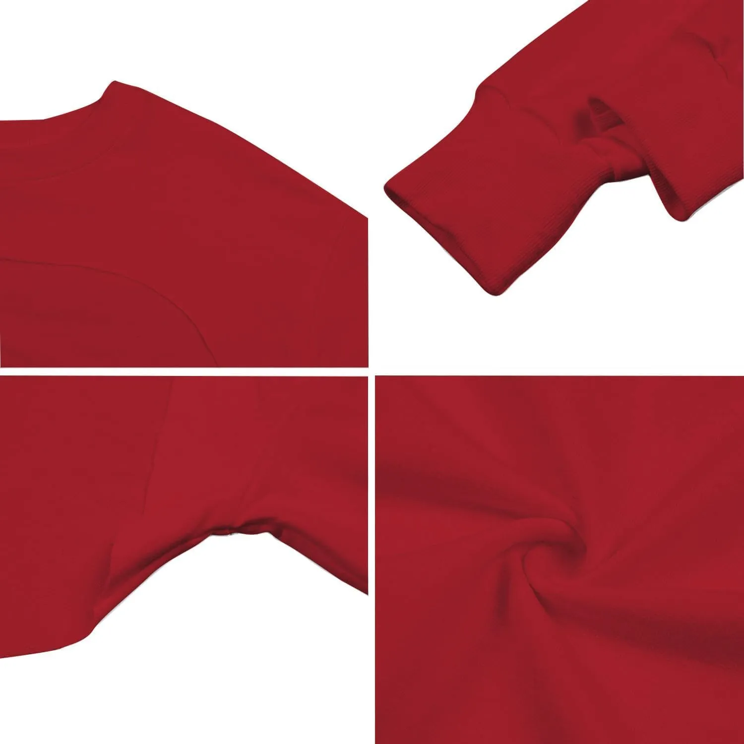 Hilinker Women's Crewneck Long Sleeve Crop Top Casual Loose Cropped Sweatshirt Workout