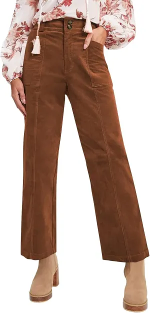HTHLVMD Women's Corduroy Pants 2024 Winter Fashion Casual Straight Leg High Waisted Corduroy Pants with Pockets