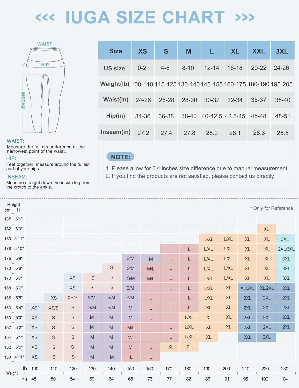 IUGA Fleece Lined Leggings with Pockets for Women Thermal Leggings for Women High Waisted Yoga Pants Winter Workout Leggings