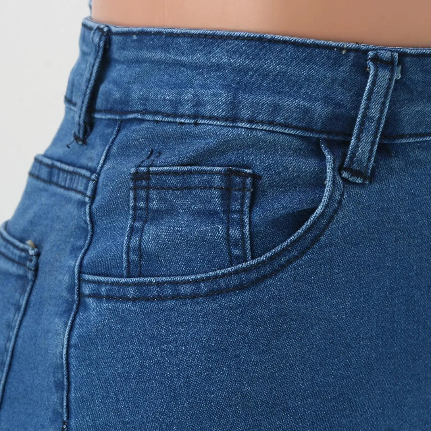 Jeans for Women High Waist Plus Size Flared Straight Leg Loose Trendy Bell Bottom Denim Pants Summer Wide Leg Pants