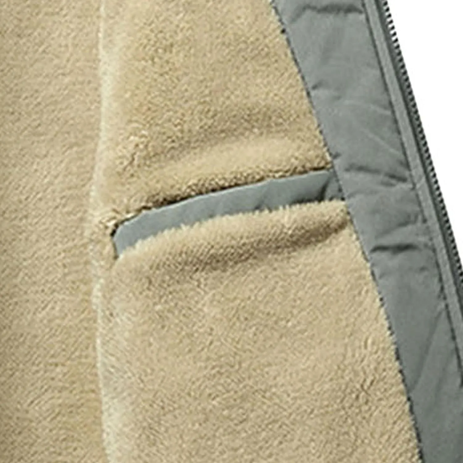 JEsilunmaMY Men's Full-Zip Fleece Jacket Winter Coats Sherpa Lined Faux Fur Plush Parka Casual Warm Cargo Bomber Jackets