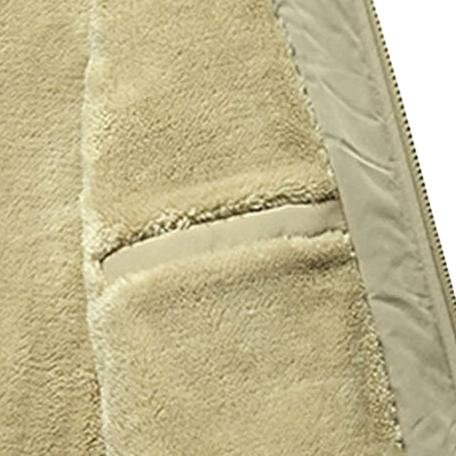 JEsilunmaMY Winter Coats for Men Full-Zip Stand Collar Sherpa Lined Fleece Jacket Plush Parka Warm Thicken Bomber Jacket