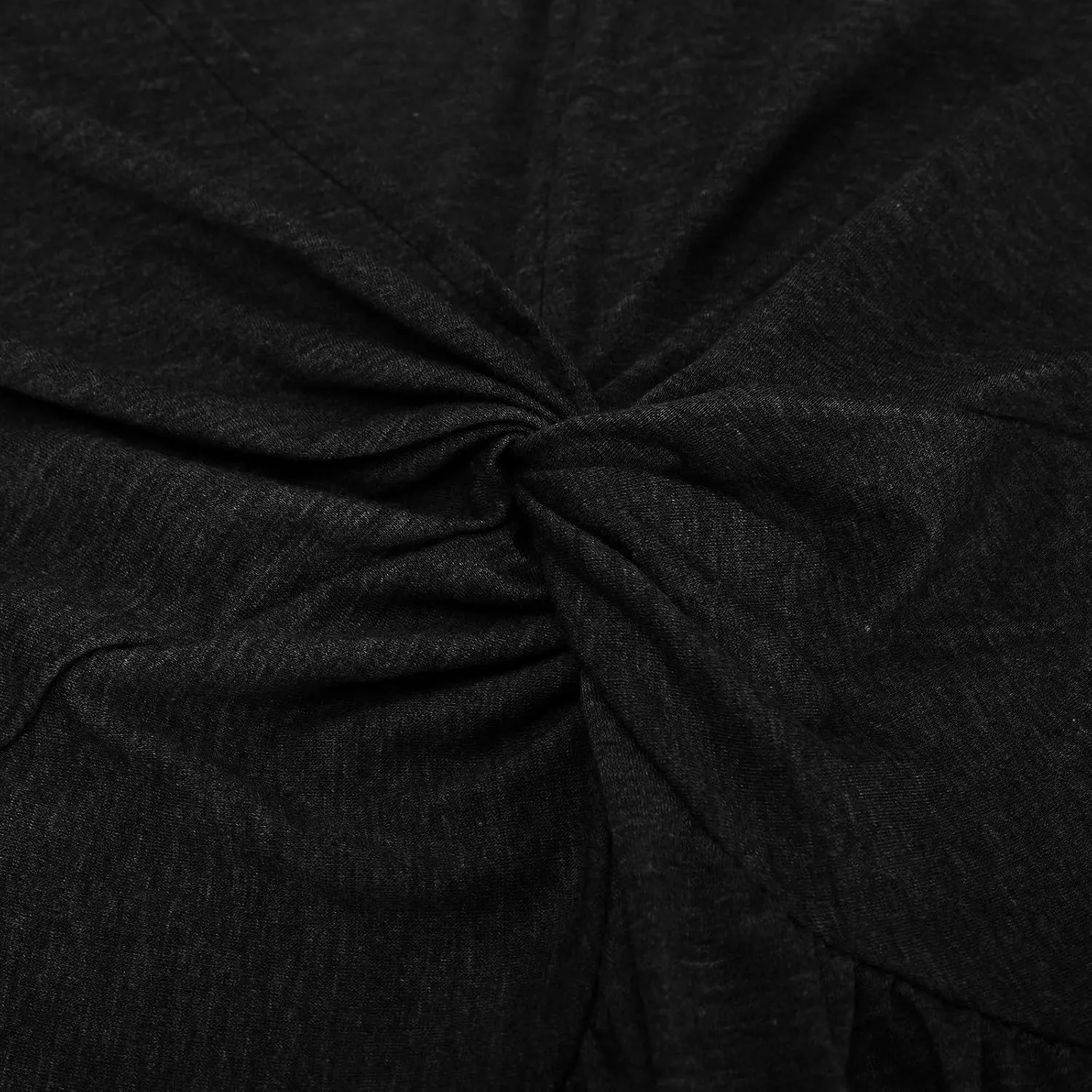 Ladies' Solid Short Sleeve Dresses Ruffle Sexy Elegant Party Dress High Waisted Elastic Tunic Mini Women Dress