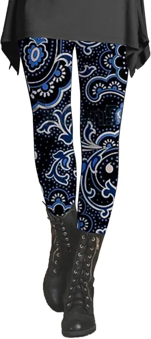 LCMTWX Plus Size Leggings Casual Print Leggings Boot Pants High Waisted Tummy Control Tummy Control Pants Sports Leggings