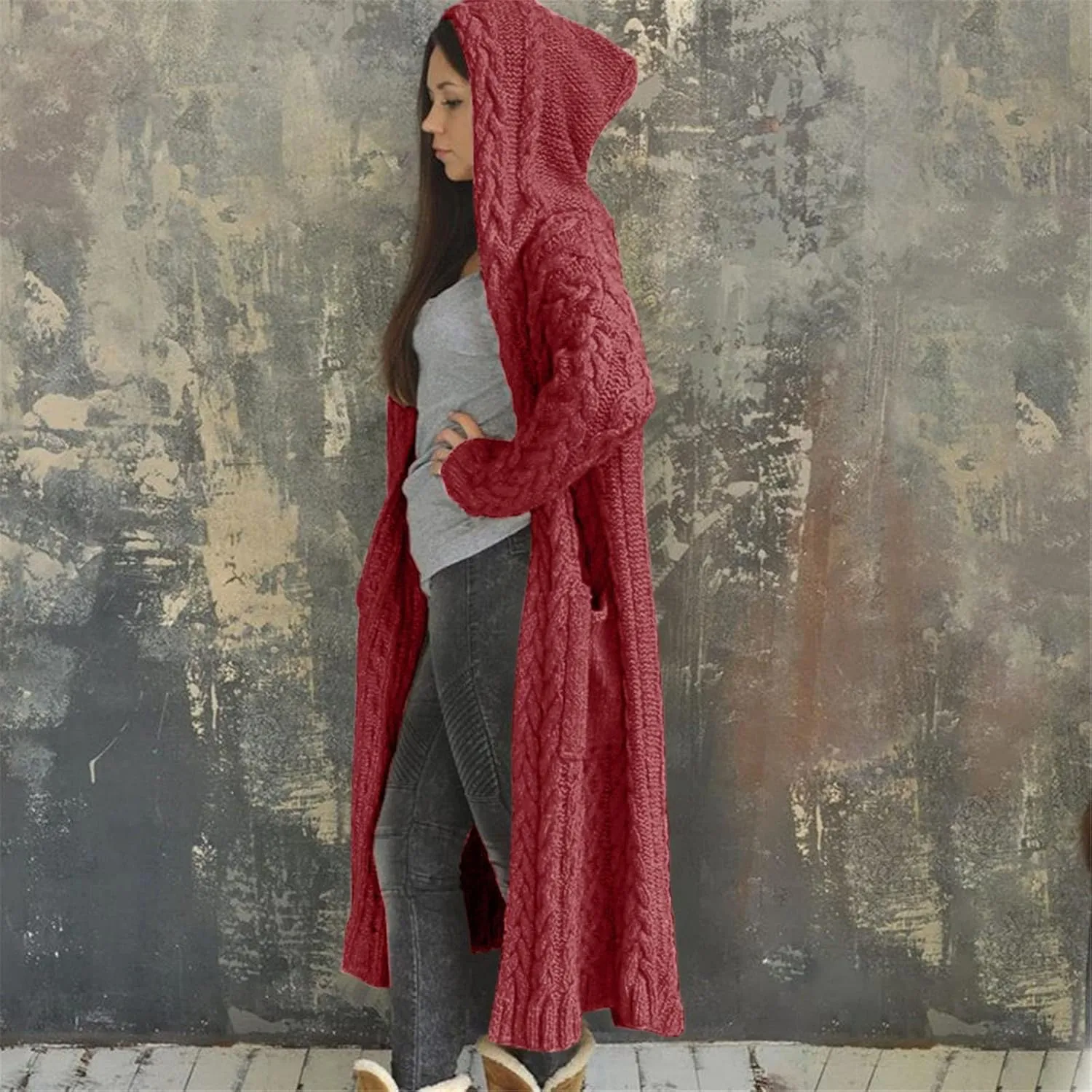 LCMTWX Womens Jackets Winter Plush Hooded Jackets Up Button Cardigan Trendy Plaid Fuzzy Outerwear Womens Winter Coats