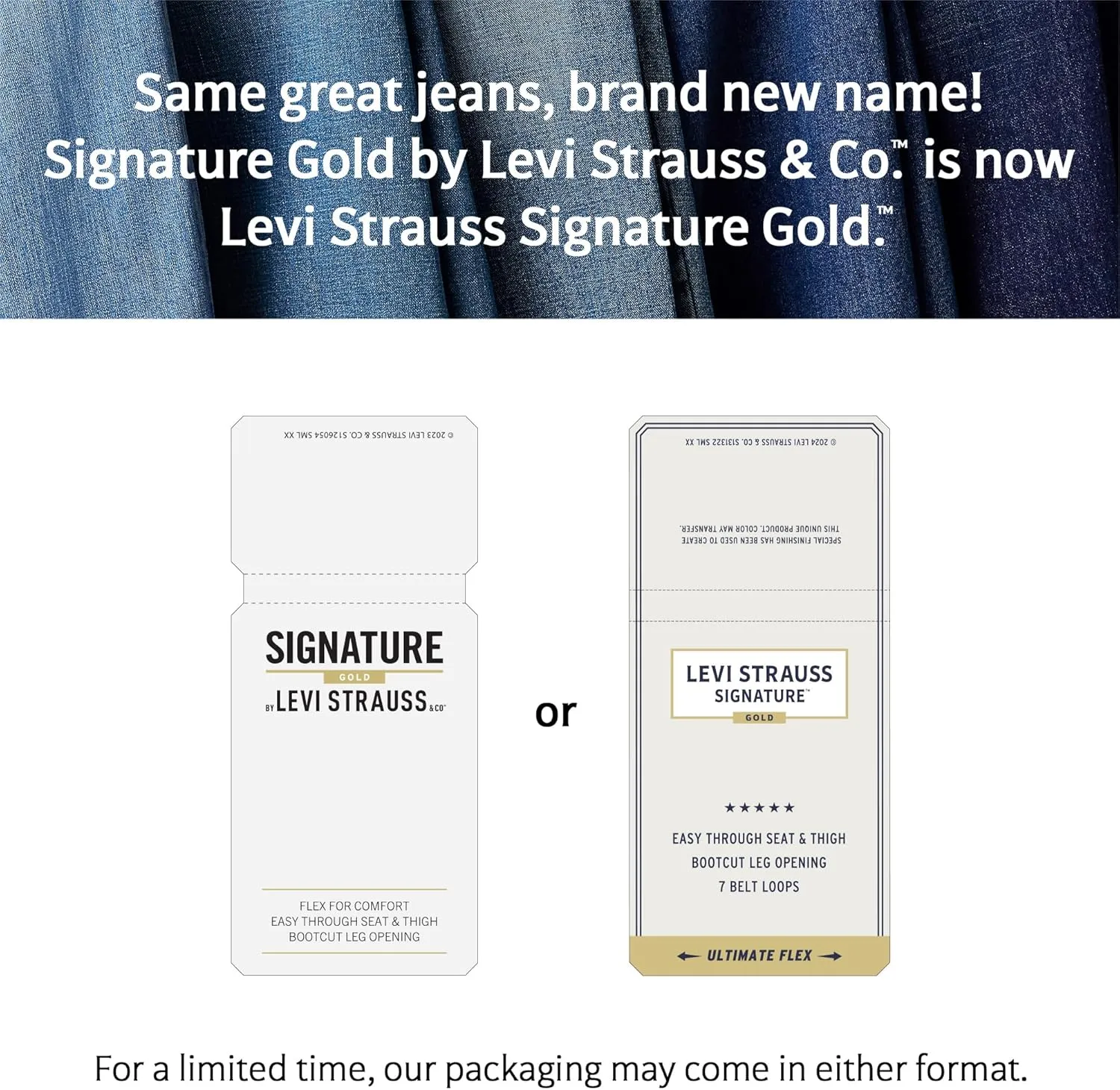 Levi Strauss Signature Gold Womens Heritage Original Wide Leg Jeans