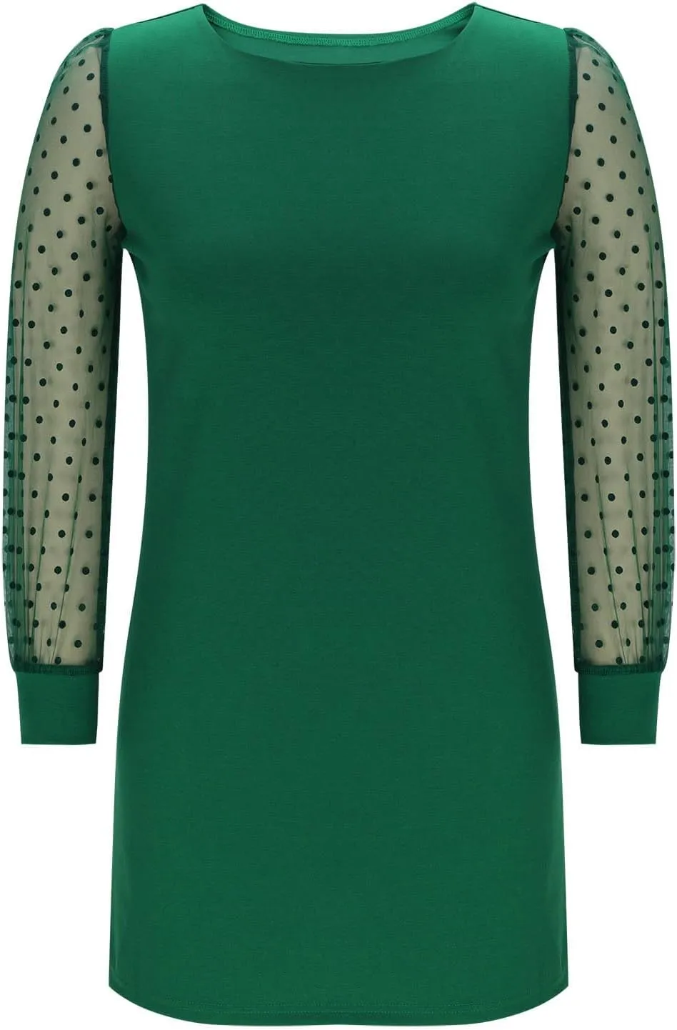 Long Sleeve Dresses for Women 2025 Crewneck Summer Short Dress Loose Fit Shift Dress