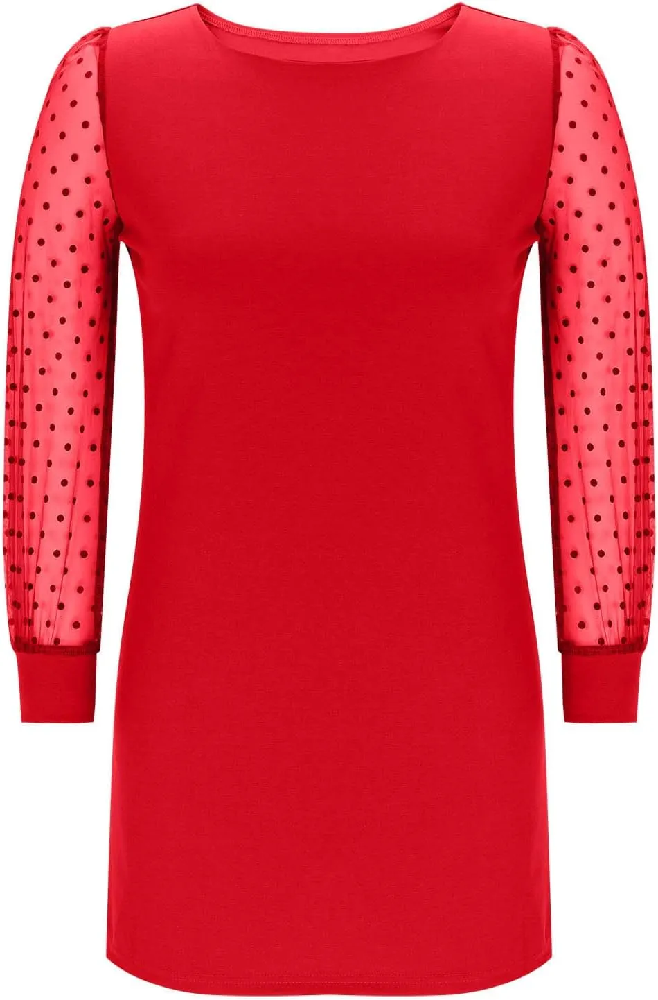 Long Sleeve Dresses for Women 2025 Crewneck Summer Short Dress Loose Fit Shift Dress