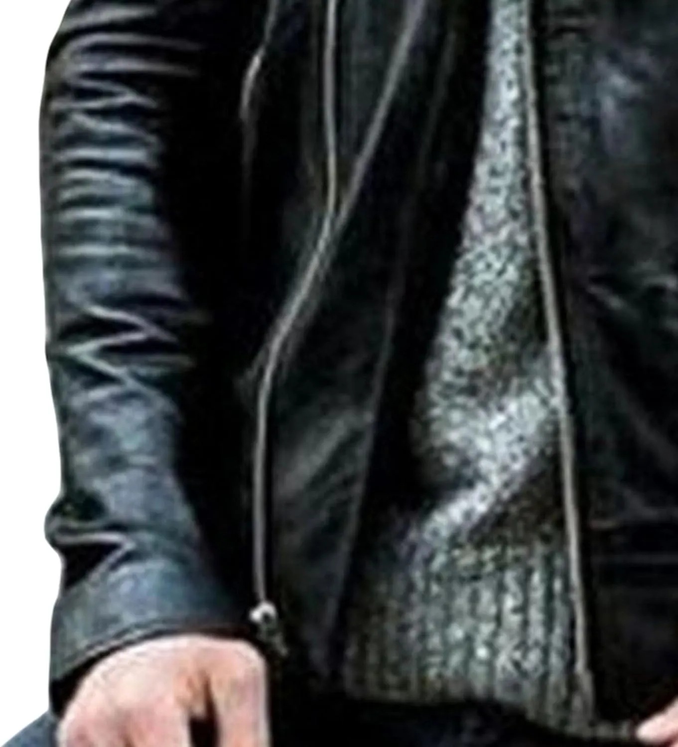 Maiyifu-GJ Men's Vintage Leather Jacket Motorcycle Faux Leather Jackets Lapel Asymmetric Zip-Up Slim Fit Biker Coat