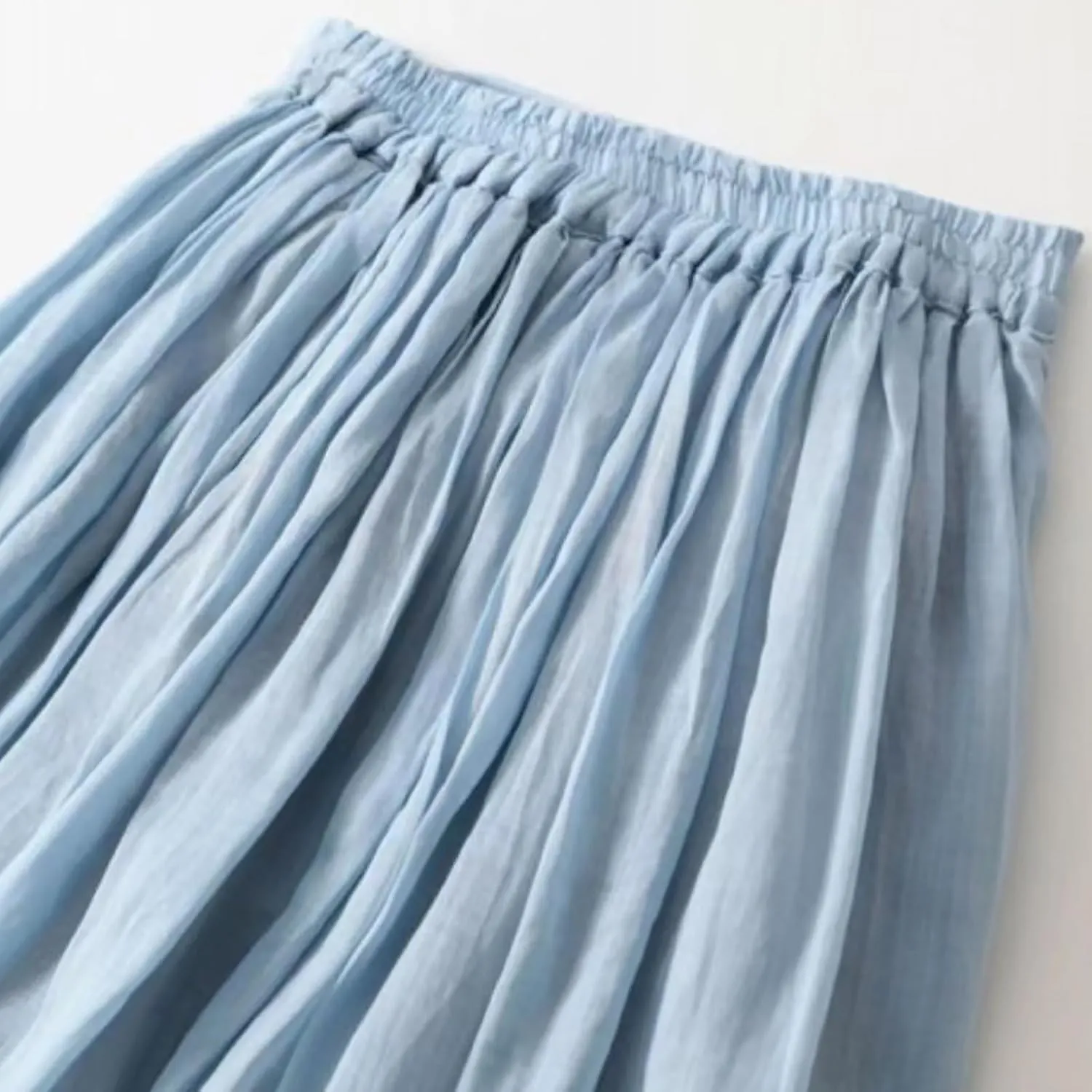 Maxi Skirts for Women Summer Cotton Linen Drawstring Waist A-Line Long Flowy Skirt Casual Flowy Holiday Boho Skirts