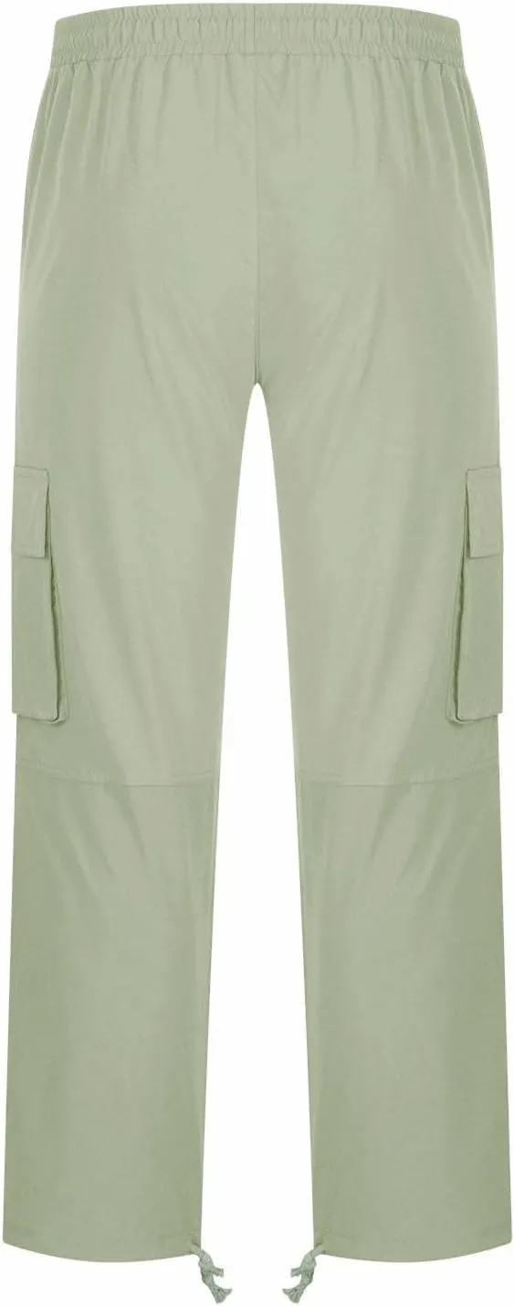 Mens Cargo Pants Casual Joggers Big and Tall Athletic Pants Cotton Loose Baggy Pants Straight Leg Sweatpants